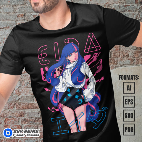 Premium Eida Boruto Anime Vector T-shirt Design Template