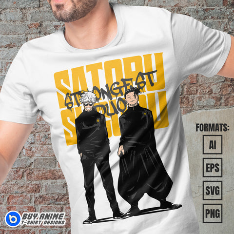 Premium Jujutsu Kaisen Anime Vector T-shirt Design Template #23