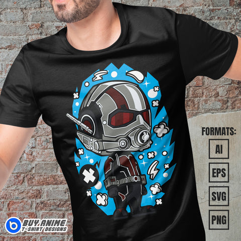 Premium Ant-Man Avengers Funko Vector T-shirt Design Template