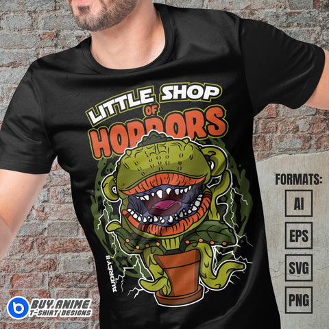 Premium Audrey-II Little Shop Of Horrors Funko Vector T-shirt Design Template