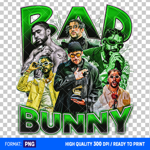 Premium Bad Bunny Bootleg T-shirt Design