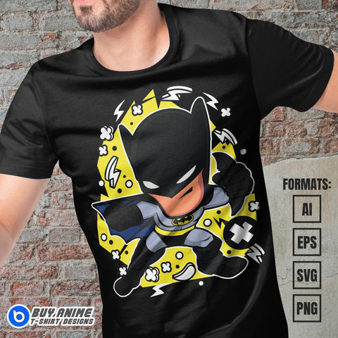 Premium Batman Funko Vector T-shirt Design Template