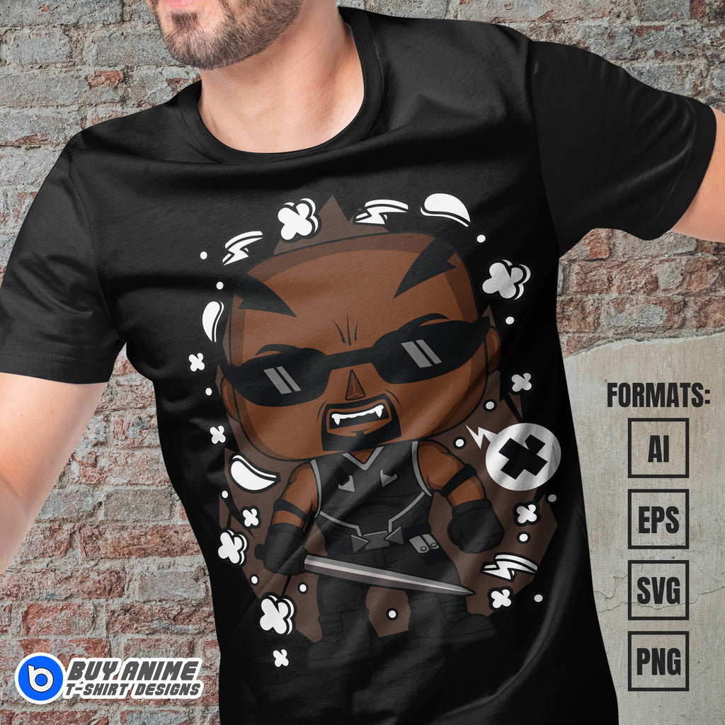 Premium Blade Funko Vector T-shirt Design Template