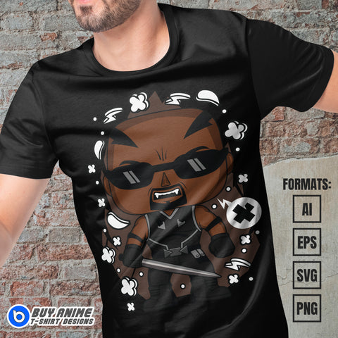 Premium Blade Funko Vector T-shirt Design Template