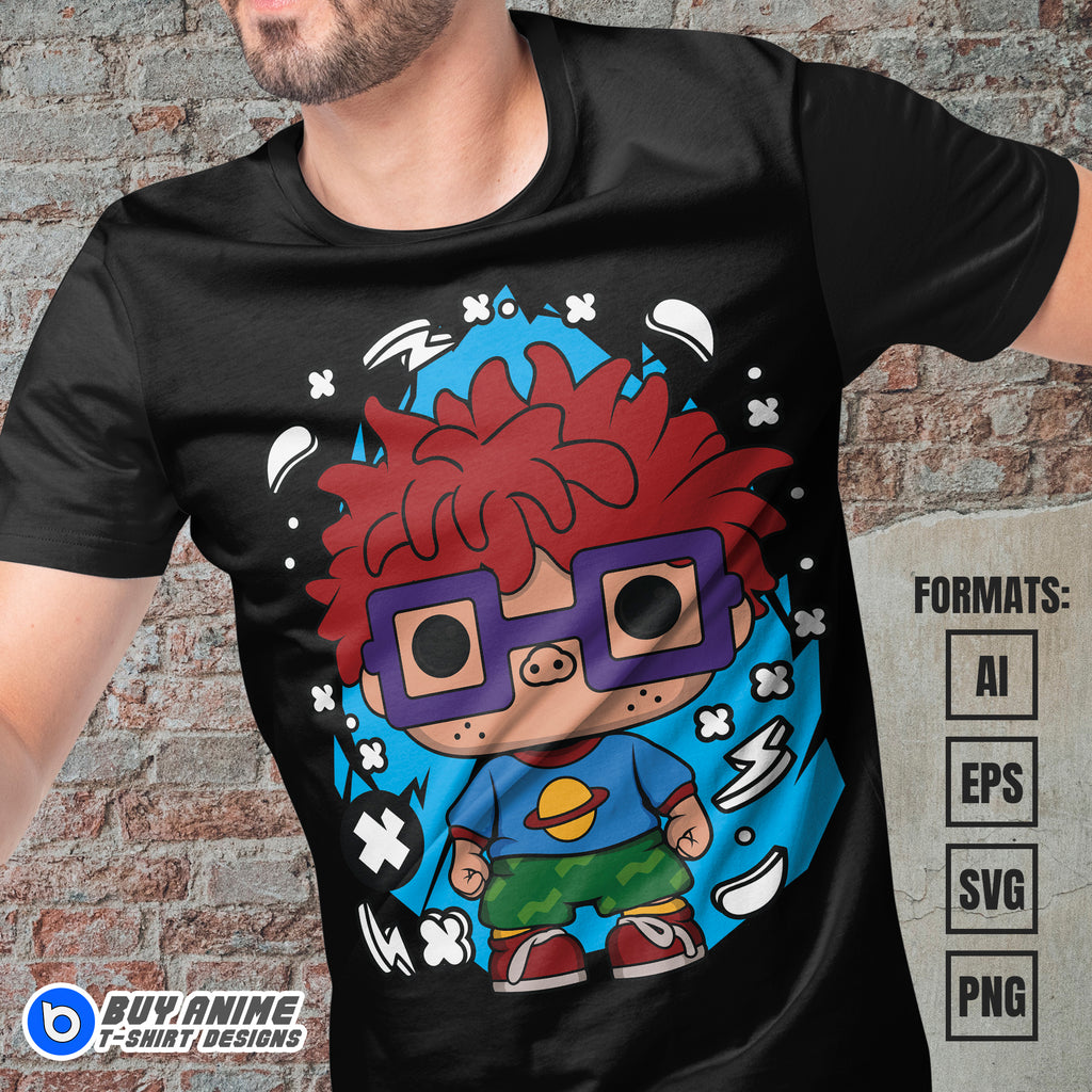 Premium Chuckie Finster Rugrats Funko Vector T-shirt Design Template
