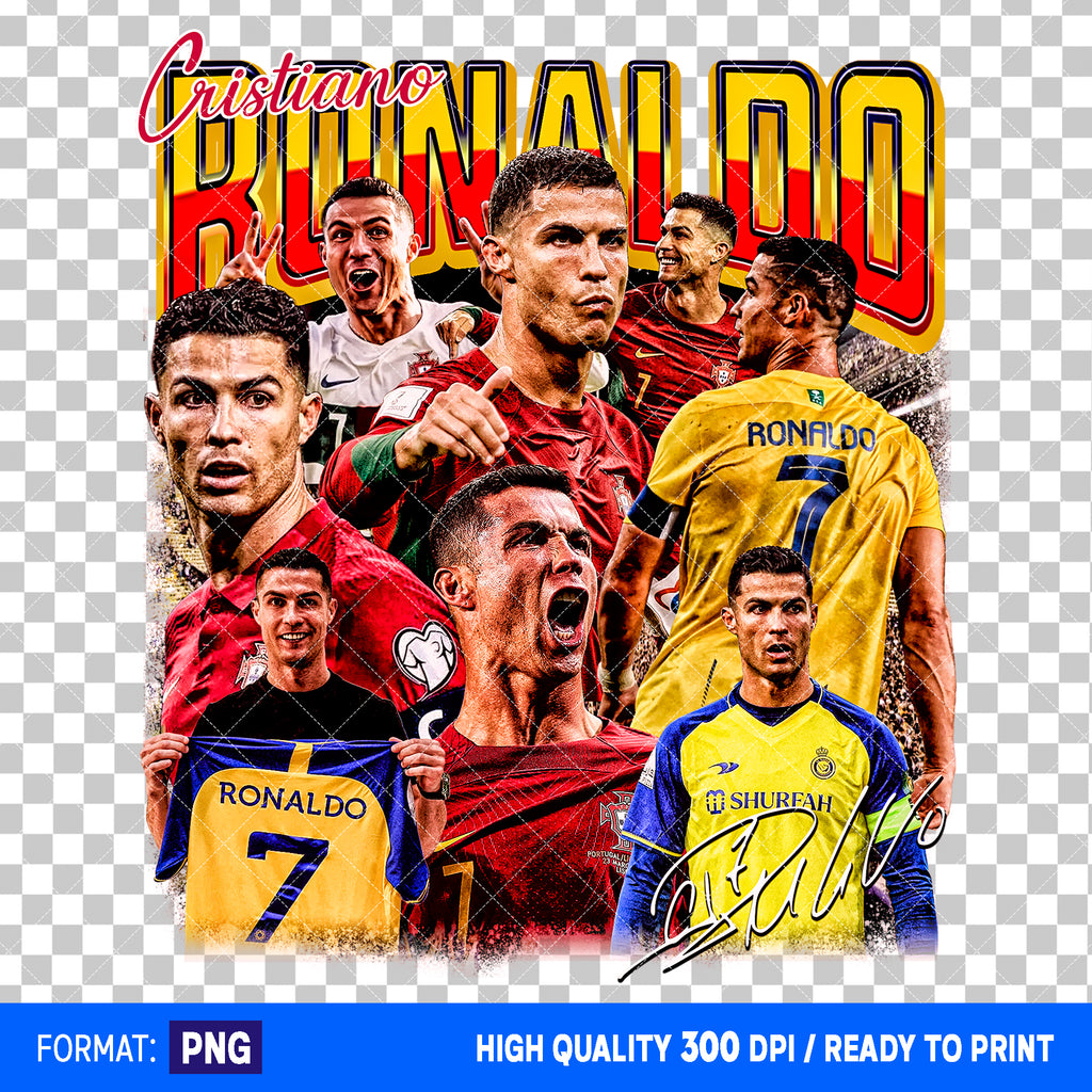 Premium Cristiano Ronaldo Bootleg T-shirt Design #2