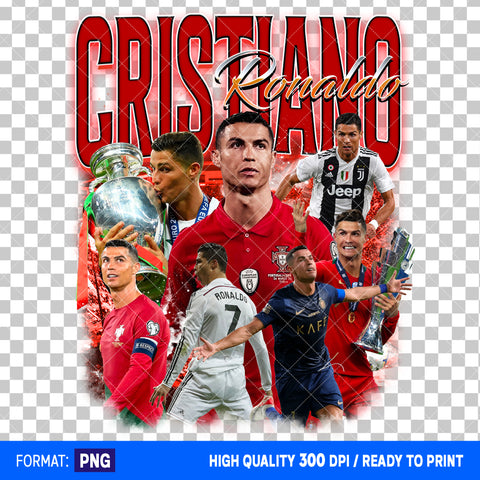 Premium Cristiano Ronaldo Bootleg T-shirt Design