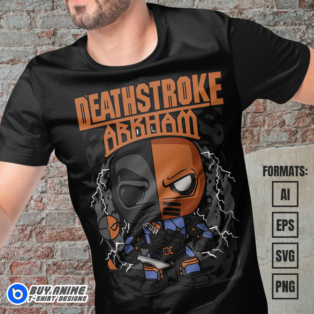 Premium Deathstroke Funko Vector T-shirt Design Template