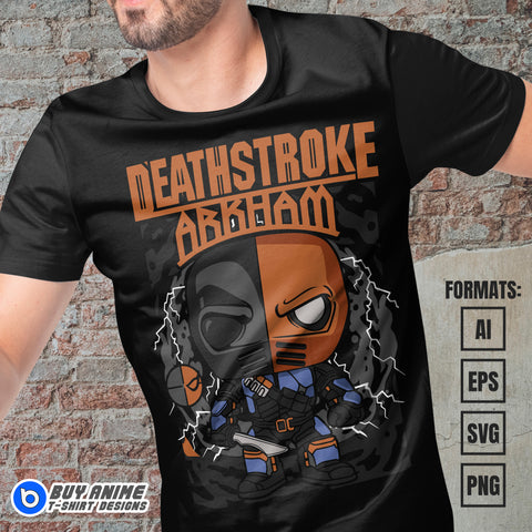 Premium Deathstroke Funko Vector T-shirt Design Template