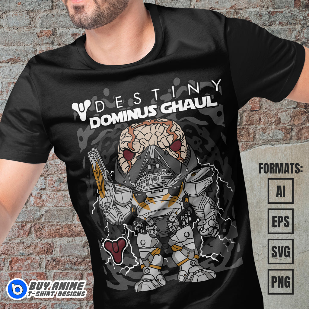 Premium Dominus Ghaul Destiny Funko Vector T-shirt Design Template