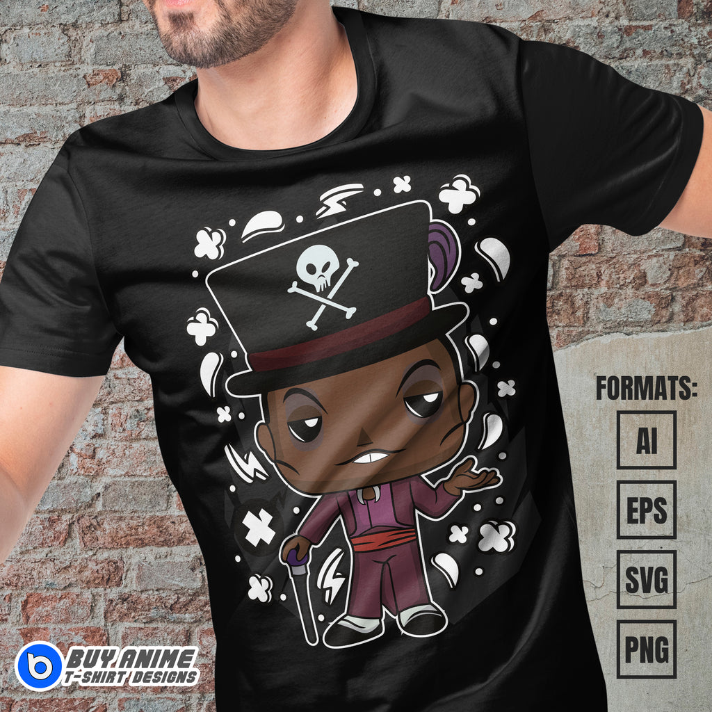 Premium Dr Facilier The Princess And The Frog Funko Vector T-shirt Design Template