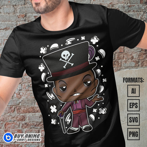 Premium Dr Facilier The Princess And The Frog Funko Vector T-shirt Design Template