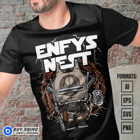 Premium Enfys Nest Star Wars Funko Vector T-shirt Design Template