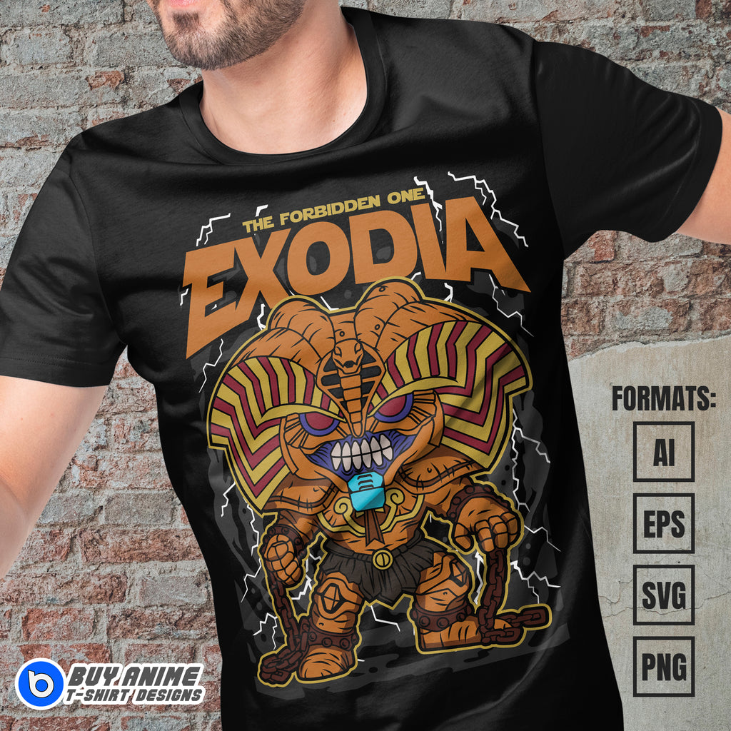 Premium Exodia Yu Gi Oh Funko Vector T-shirt Design Template