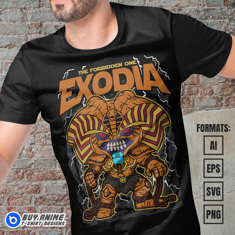 Premium Exodia Yu Gi Oh Funko Vector T-shirt Design Template