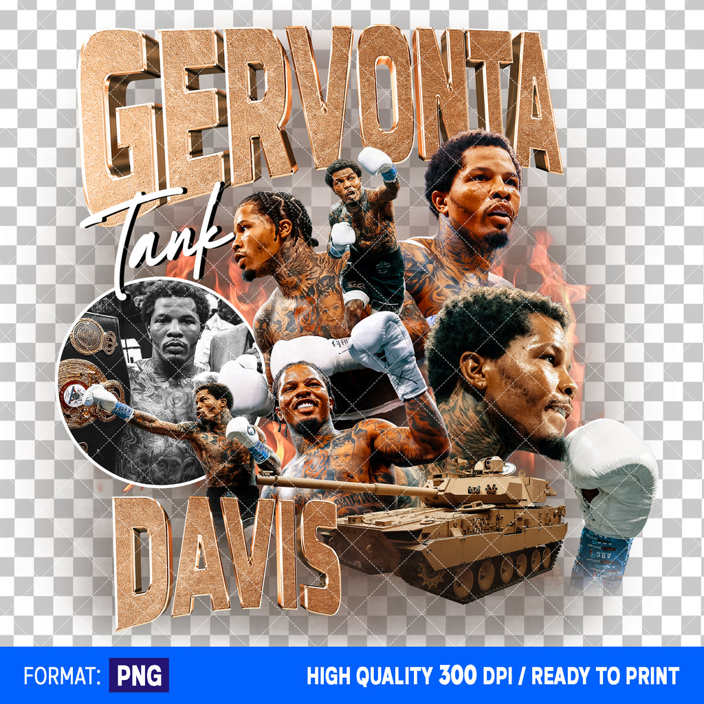 Premium Gervonta Tank Davis Bootleg T-shirt Design