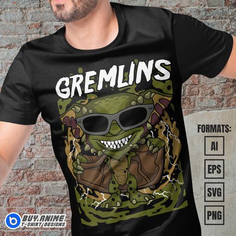 Premium Gremlins Funko Vector T-shirt Design Template