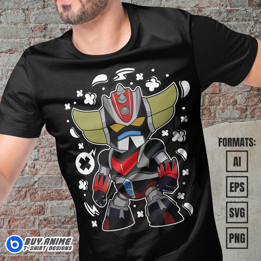 Premium Grendizer Funko Vector T-shirt Design Template