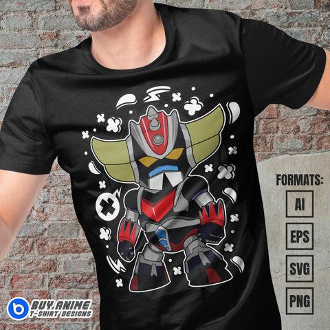 Premium Grendizer Funko Vector T-shirt Design Template