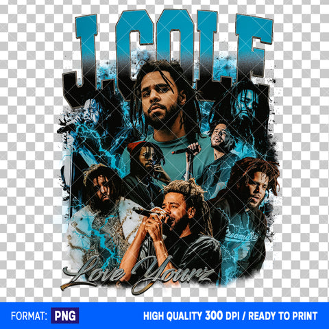 Premium J.Cole Bootleg T-shirt Design