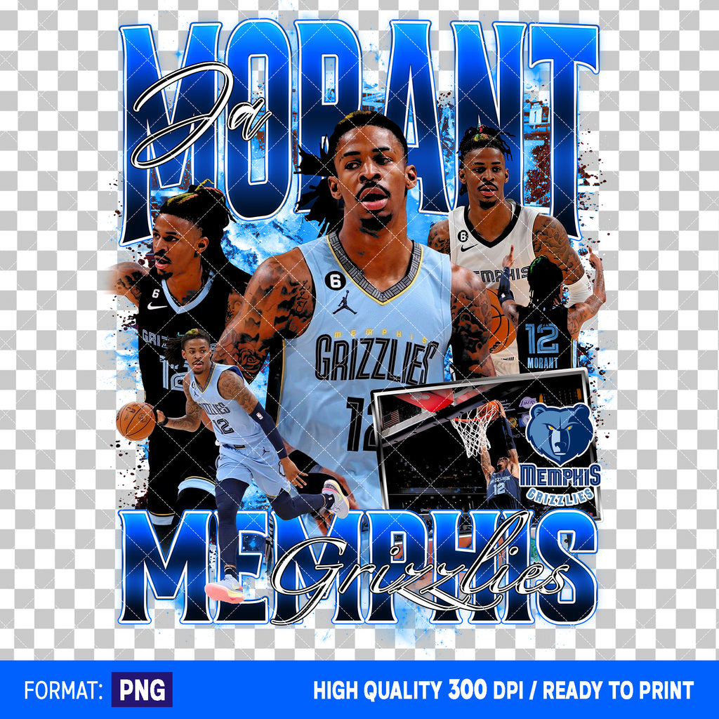 Premium Ja Morant Bootleg T-shirt Design