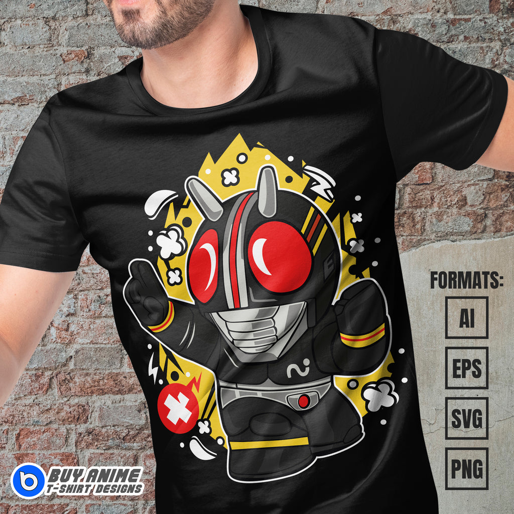 Premium Kamen Rider Funko Vector T-shirt Design Template