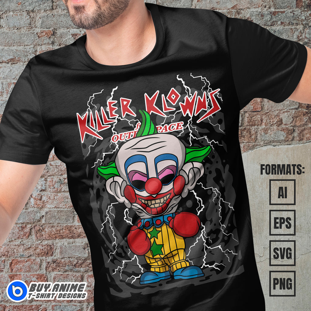 Premium Killer Klowns From Outer Space Funko Vector T-shirt Design Template