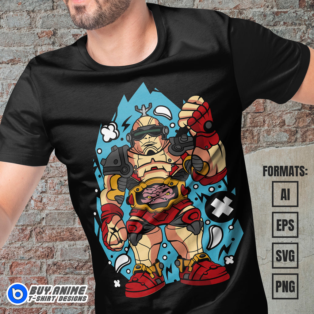 Premium Krang Teenage Mutant Ninja Turtles Funko Vector T-shirt Design Template