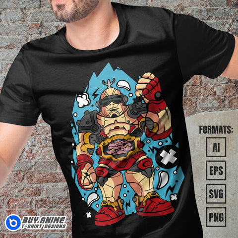 Premium Krang Teenage Mutant Ninja Turtles Funko Vector T-shirt Design Template