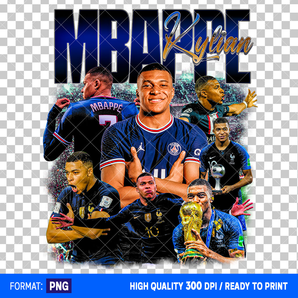 Premium Kylian Mbappe Bootleg T-shirt Design