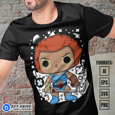 Premium Lion-O Thundercats Funko Vector T-shirt Design Template #2