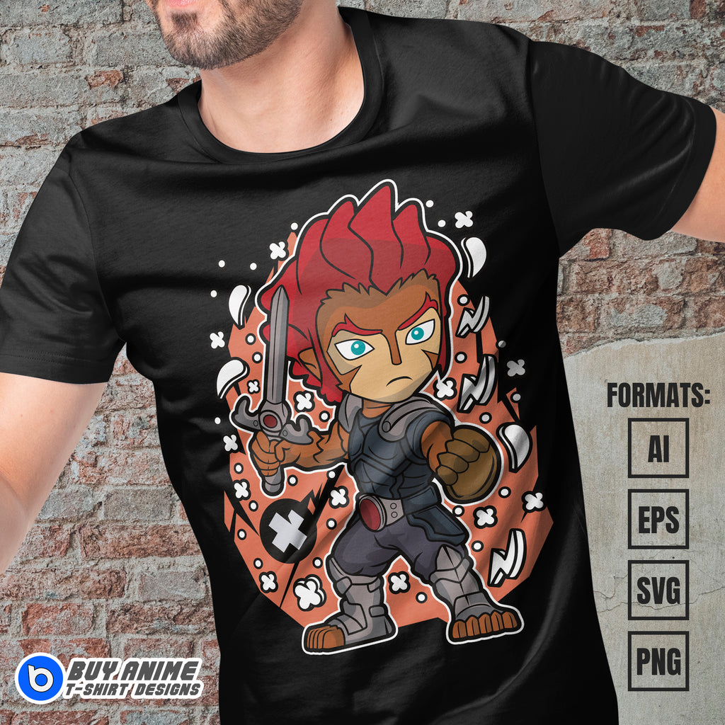 Premium Lion-O Thundercats Funko Vector T-shirt Design Template
