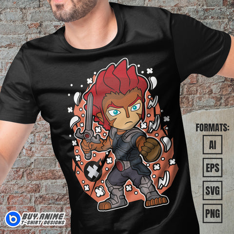 Premium Lion-O Thundercats Funko Vector T-shirt Design Template