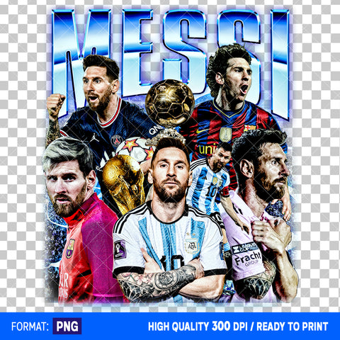 Premium Lionel Messi Bootleg T-shirt Design #2