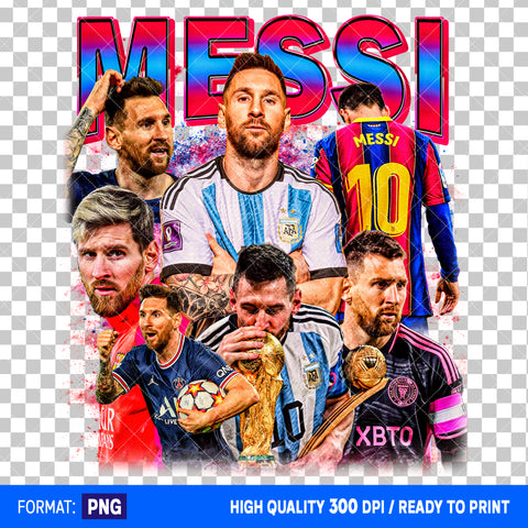 Premium Lionel Messi Bootleg T-shirt Design