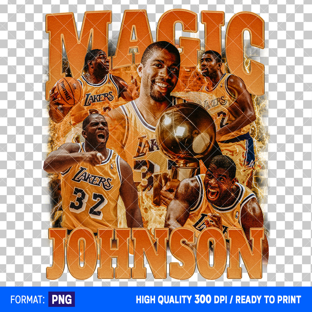 Premium Magic Johnson Bootleg T-shirt Design