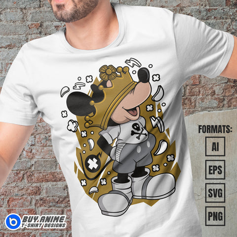Premium Mickey Mouse Funko Vector T-shirt Design Template