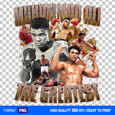 Premium Muhammad Ali Bootleg T-shirt Design
