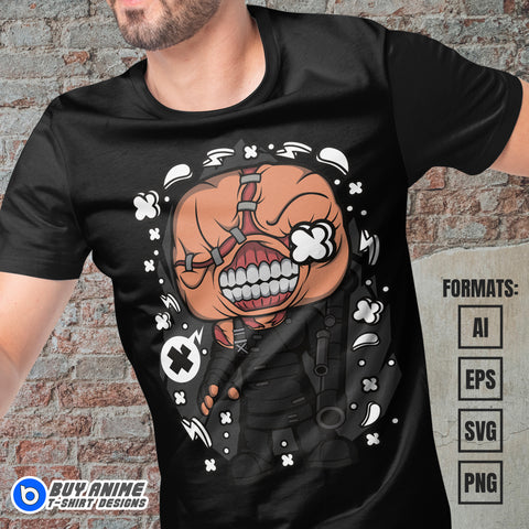 Premium Nemesis Resident Evil Funko Vector T-shirt Design Template