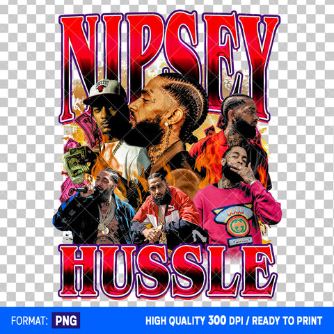 Premium Nipsey Hussle Bootleg T-shirt Design