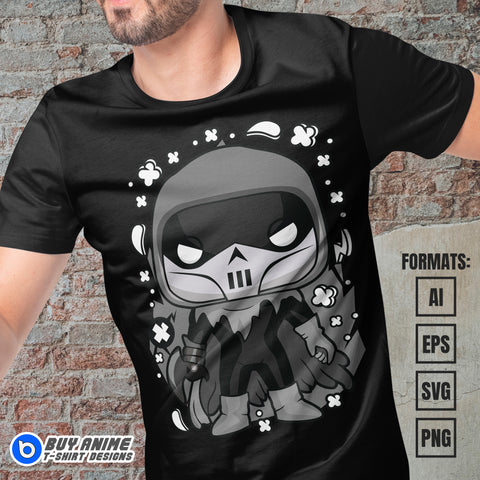 Premium Phantasm Batman Funko Vector T-shirt Design Template