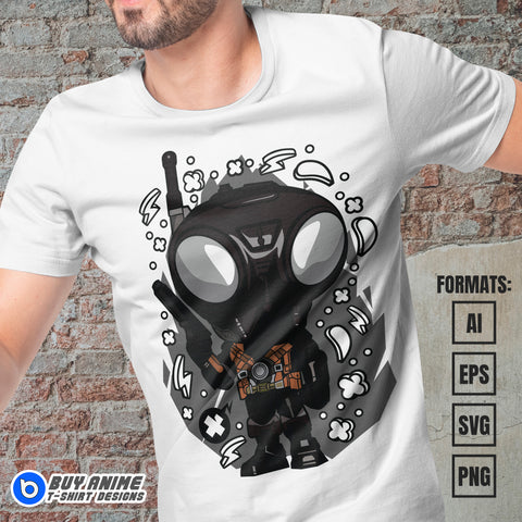 Premium Q9-0 Star Wars Funko Vector T-shirt Design Template
