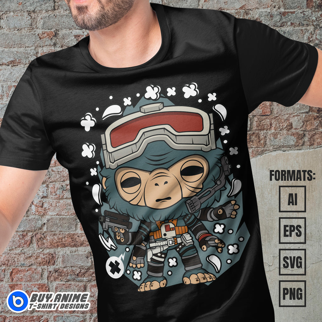 Premium Rio Durant Star Wars Funko Vector T-shirt Design Template