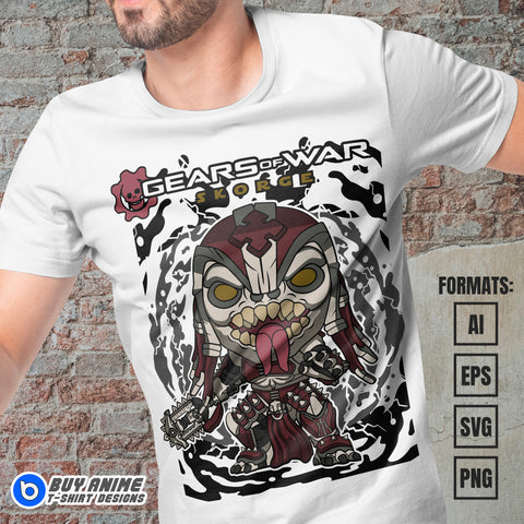 Premium Skorge Gears Of War Funko Vector T-shirt Design Template
