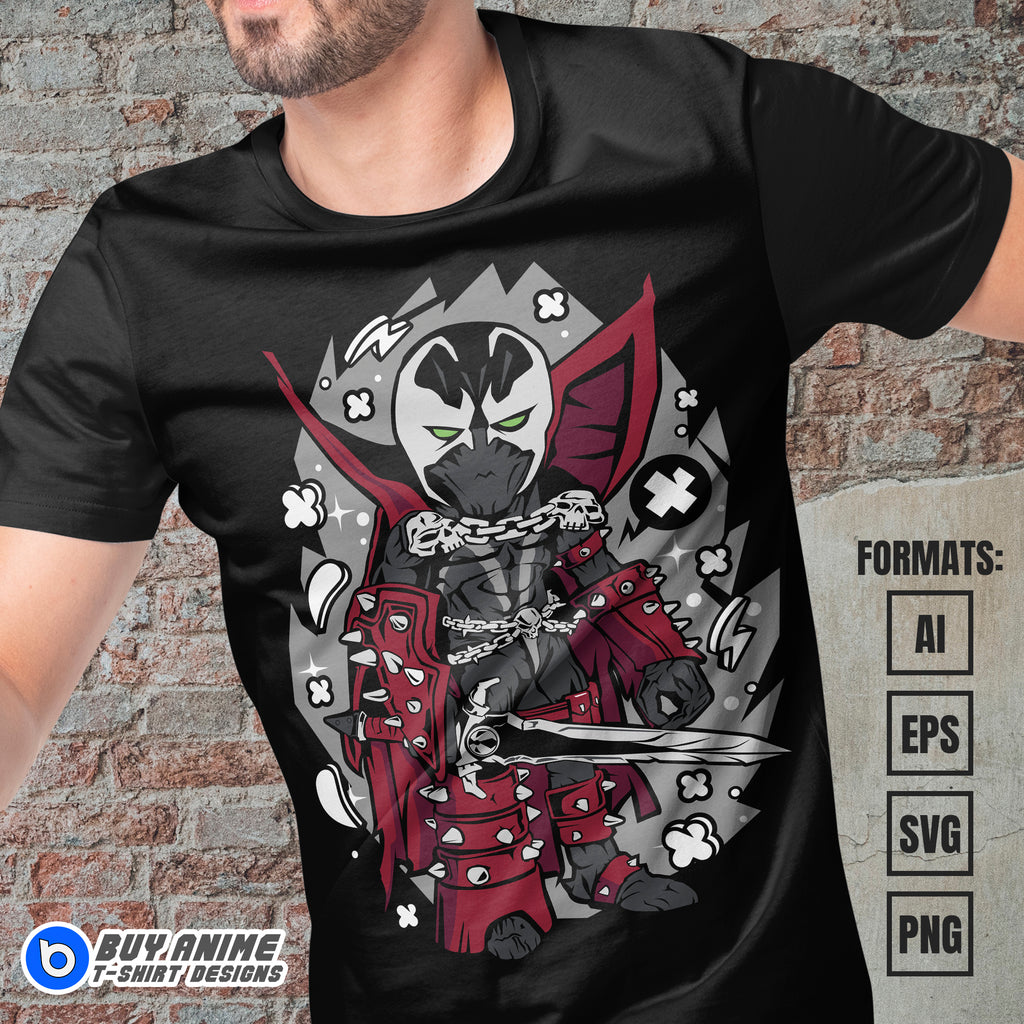 Premium Spawn Funko Vector T-shirt Design Template