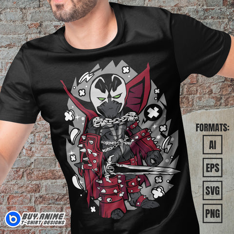 Premium Spawn Funko Vector T-shirt Design Template