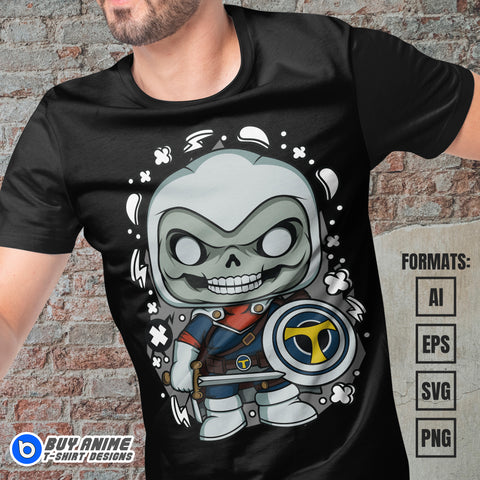 Premium Taskmaster Marvel Funko Vector T-shirt Design Template
