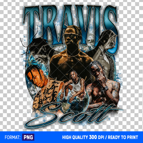Premium Travis Scott Bootleg T-shirt Design #3