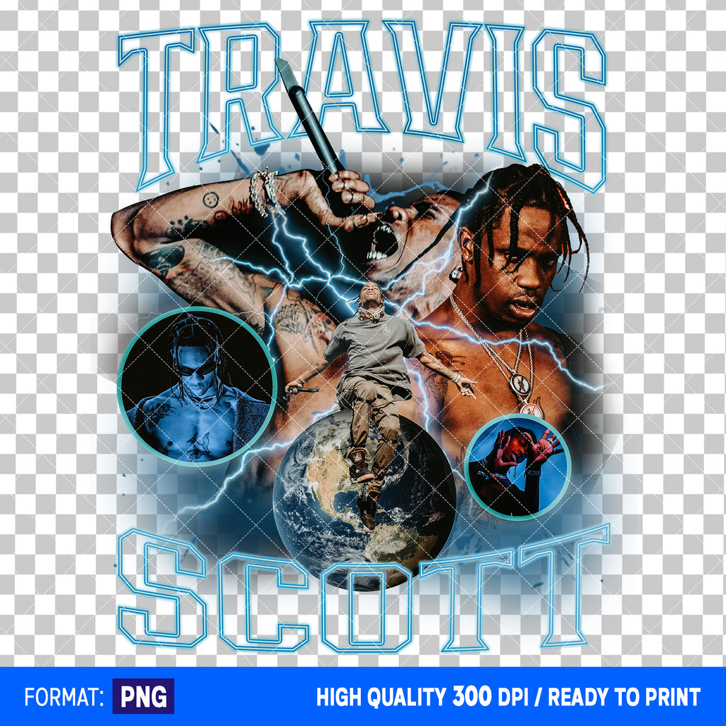 Premium Travis Scott Bootleg T-shirt Design