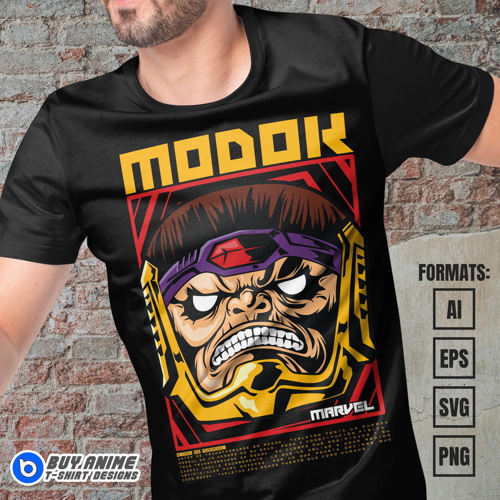 Premium Modok Vector T-shirt Design Template